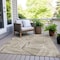 Homeroots 8' X 10' Beige Brown And Ivory Geometric Washable Indoor Outdoor Area Rug 594752 - alternate 5