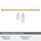 Amerock Blackrock 12-5/8 inch 320mm Center-to-Center Champagne Bronze Cabinet Pull BP55284CZ - alternate 3