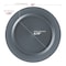 Smarty Had A Party Matte Charcoal Gray Round Plastic Dinnerware Value Set (120 Dinner Plates + 120 Salad Plates), 240PK 4850CHGR-VP-CASE - alternate 2