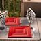 Smarty Had A Party 6.5" Red Square Plastic Salad Plates (120 Plates), 120PK 6976-CASE - alternate 1
