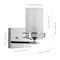 Jonathan Y Fairfax 7.13" 1-Light Metal/Frosted Glass Contemporary Glam LED Vanity Light, Chrome JYL7484A - alternate 5