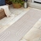 Jonathan Y Anders High-Low MidCentury Modern Arch Stripe Two-Tone White/Cream 2 ft. x 8 ft. Runner Rug SCN107B-28 - alternate 3