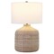 Homeroots 27" Natural Rattan Table Lamp With White Drum Shade 524436 - alternate 4