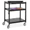 Safco Steel Adjustable Height Cart 8932BL - alternate 1