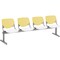 Kfi Kool Beam Seat Beam Seating, 95 in W 22" L 31" H, Polypropylene Seat 2300BEAM4-BP12-SP08 - alternate 1