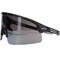Bouton Optical Enhanced Coverage Half-Frame Safety Glasses, w/Black Frame, Silver Mirror Plus Lens, and Anti-Scratch 250-41-0005 - alternate 1