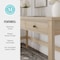 Martha Stewart 21.75 in H, 47.25 in W X Engineered Wood, Steel, Light Natural Frame/Antique Bronze Hardware NAN-PS-23504-LNT-BZ-MS - alternate 3