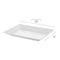 Smarty Had A Party 9" x 13" White Rectangular with Groove Rim Plastic Serving Trays (24 Trays), 24PK 7913-CASE - alternate 3