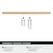 Amerock Cityscape 6-5/16 inch (160mm) Center-to-Center Champagne Bronze Cabinet Pull, 25PK 25VMP37133CZ - alternate 2