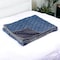 Homeroots 50" X 70" Blue Kantha Cotton Floral Throw Blanket with Embroidery 357568 - alternate 4
