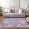 Homeroots 3' X 5' Lavender Plum And Ivory Medallion Washable Indoor Outdoor Area Rug 589044 - alternate 3