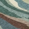 Homeroots 5' X 8' Sage Brown And Beige Abstract Washable Indoor Outdoor Area Rug 601003 - alternate 3