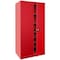 Sandusky Lee Storage Cabinet, 72 in H, 36 in W, 24 in D, Recessed, Keyed, Red, 4 Shelves EA4R362472-01 - alternate 1
