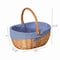Wickerwise Picnic Basket with Handle and Washable Plaid Liner - Ideal for Outdoor Adventures,  QI004718.L - alternate 5