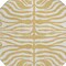 Homeroots 8' Gold And Ivory Round Animal Print Washable Indoor Outdoor Area Rug 600614 - alternate 2