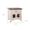 Homeroots 27" White One Drawer Nightstand 527052 - alternate 4