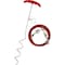 Pdq Tie Out Stake Boss Pet Silver / Red Vinyl Coated Cable Dog Large Silver / Red A01316 - alternate 4