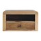 Homeroots 18" Brown Solid Wood One Drawer Floating Nightstand 712840 - alternate 3