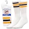 Railroad Sock "Team Spirit" Striped Crew Socks, Black/Gold, 2PK 1570S BK/GD - alternate 1