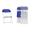 Flash Furniture Kids Blue Plastic Folding Chair, PK10 10-Y-KID-BL-GG - alternate 1