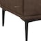 Homeroots Modern 78in Brown Loveseat With Removable Cushions 480888 - alternate 5