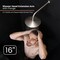 Supplygiant 16 in Shower Arm 90 Degree Stainless Steel Rain Shower Head Extension Arm with Flange, Nickel Finish 74-TB38BG-O - alternate 3