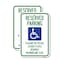 Signmission Reserved Parking Placard or Special License Plates Requ, 18'' X 24'', Heavy Gauge Aluminum, 2PK A-1824-2PACK-23056 - alternate 1