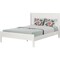 Homeroots White Shiplap Texture Solid Wood King Bed Frame 523623 - alternate 6
