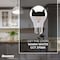 Bulbrite 40W Equivalent Warm White Light A19 Dimmable LED Half Chrome Light Bulb, 2PK 861426 - alternate 3