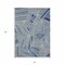 Homeroots 5' X 8' Denim Blue Gray And Ivory Geometric Washable Indoor Outdoor Area Rug 594774 - alternate 4