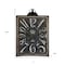 Homeroots Vintage Style Black and White Iron Wall Clock 401290 - alternate 3