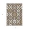 Homeroots 3' X 5' Brown Beige And Taupe Medallion Washable Indoor Outdoor Area Rug 589596 - alternate 4