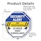 Signmission Security Alert No Trespassing 24 Ho, 18 inch X 18 inch, Vinyl Decal, 2PK OC-D-2PACK-18-185 - alternate 2