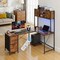 Vevor L-Shaped Gaming Desk with LED Lights 62.2 in Reversible Corner Computer Desk DX0202-C250338D-01 - alternate 4