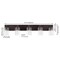 Jonathan Y Irving 36" 5-Light Seeded Glass/Iron Modern Contemporary LED Vanity Light, Oil Rubbed Bronze JYL7620E - alternate 3