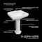Whitehaus Collection 23 in Traditional Pedestal Sink with an Integrated Oval Bowl and Single Faucet Drilling B-LO914-LO915-1H - alternate 3