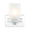 Jonathan Y Fairfax 7.13" 1-Light Metal/Frosted Glass Contemporary Glam LED Vanity Light, Chrome JYL7484A - alternate 1