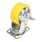 Vestil Polyurethane Swivel With Brake Caster 5 In. Diameter x 2 In. Width 595 lb Yellow/Gray CST-PY-5X2PUA-SWB - alternate 3