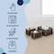 Happimess Fallon Modern Minimalist Handmade Wooden Metal Nesting Storage Baskets, Black/Natural, 3PK BSK3005B-3SET - alternate 4