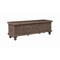 Homeroots 54" Brown Solid Wood Medallion Storage Ottoman 642285 - alternate 3