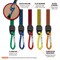Performance Tool 5 pk. Flat Carabiner Bungee Cords, Anodized Aluminum, 60lb Load Limit, 5PK W1449 - alternate 4