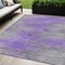 Homeroots 5' X 8' Purple Gray And Charcoal Abstract Washable Indoor Outdoor Area Rug 587171 - alternate 1