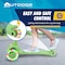 Outdoorcruiser Outdoor Cruiser 3-Wheel Kids Scooter, Lean-to-Steer, LED Wheels, Adjustable T-Bar, Green OCKSGR - alternate 4