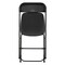 Elama 4 Piece Plastic Folding Chair in Black ELM-L003B - alternate 2