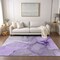 Homeroots 5' X 8' Purple and Ivory Abstract Washable Non Skid Indoor Outdoor Area Rug 559707 - alternate 2