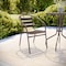 Flash Furniture Lila Bronze Metal Restaurant Stack Chair with Metal Slats TLH-017C-BZ-GG - alternate 5
