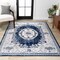 Jonathan Y Rosalia Cottage Medallion Ivory/Navy 3 ft. x 5 ft. Area Rug MDP401A-3 - alternate 1