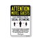 Signmission PSA, Motel Guests Practice Social Distancing, 14in X 10in Rigid Plastic, OS-NS-P-1014-25403 OS-NS-P-1014-25403 - alternate 1