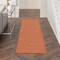 Homeroots 8' Rust Indoor Outdoor Runner Rug 522583 - alternate 4