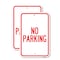 Signmission No Parking, 12'' X 18'' 2 Signs, Heavy Gauge Aluminum, 2PK A-1218-2PACK-23630 - alternate 1
